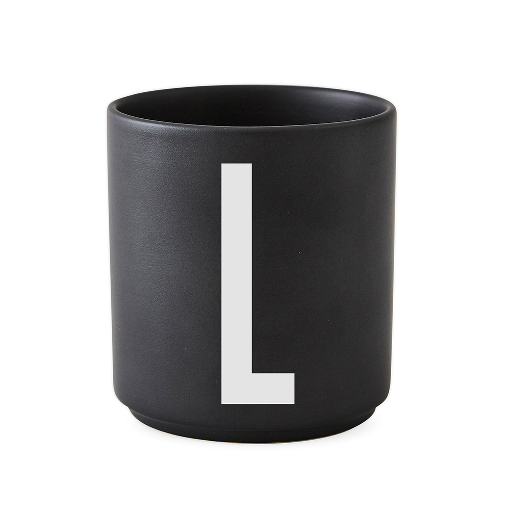 Design Letters Porslin Mugg L Svart