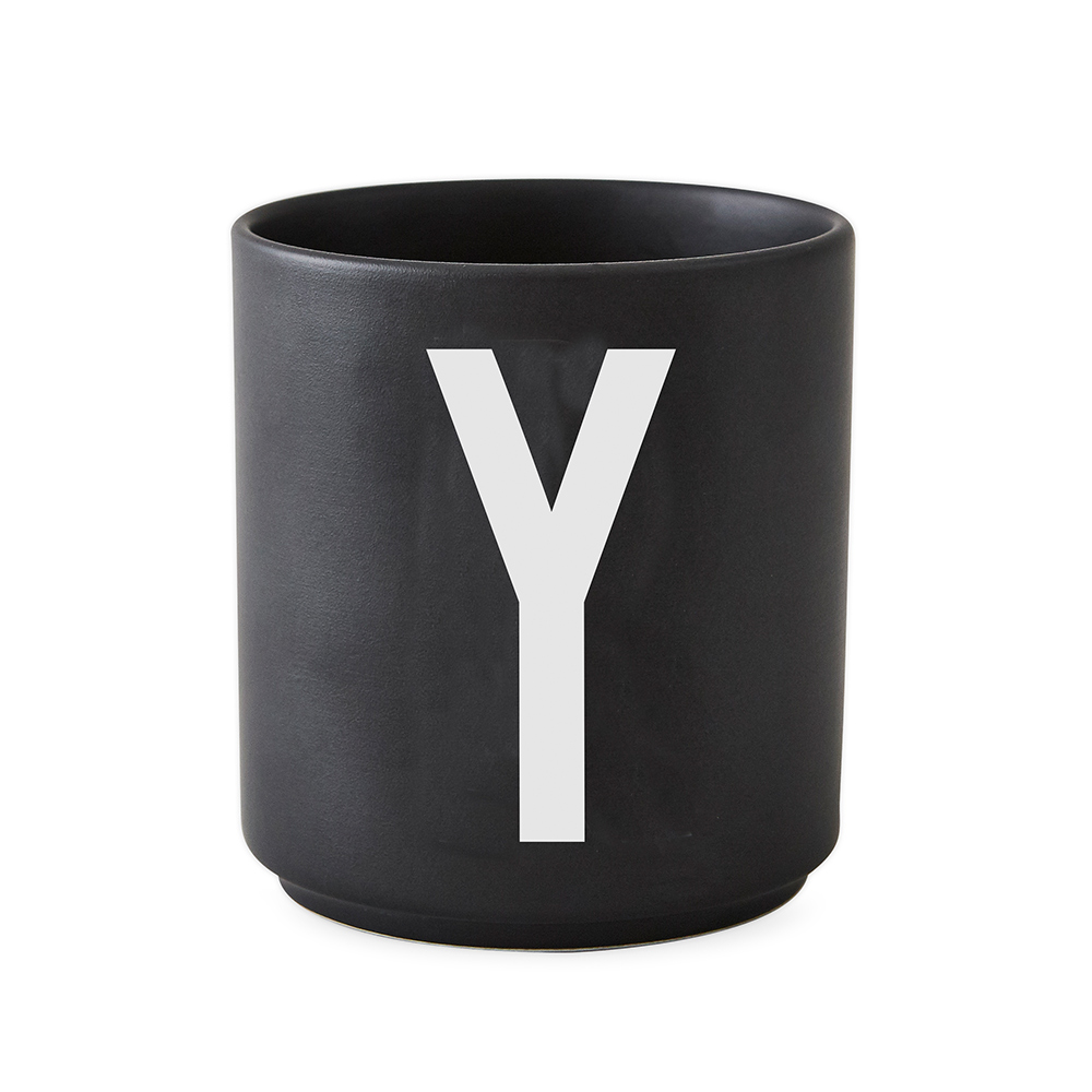 Design Letters Porslin Mugg Y Svart