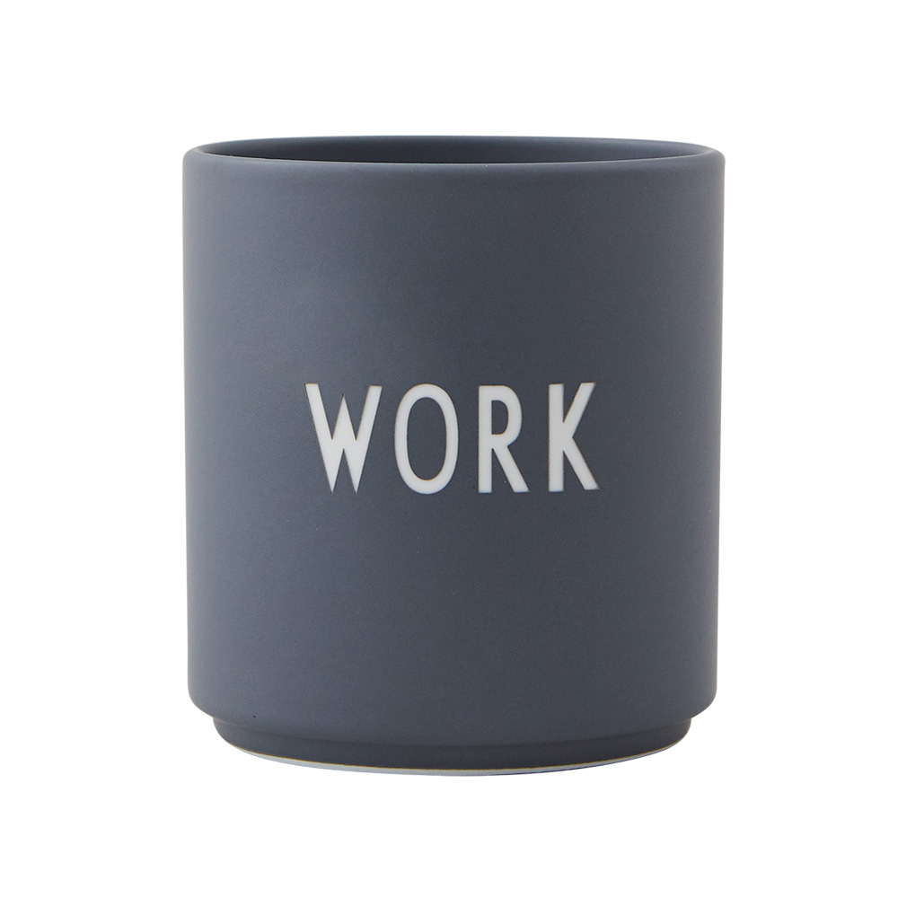 Design Letters Favoritkopp Grå WORK