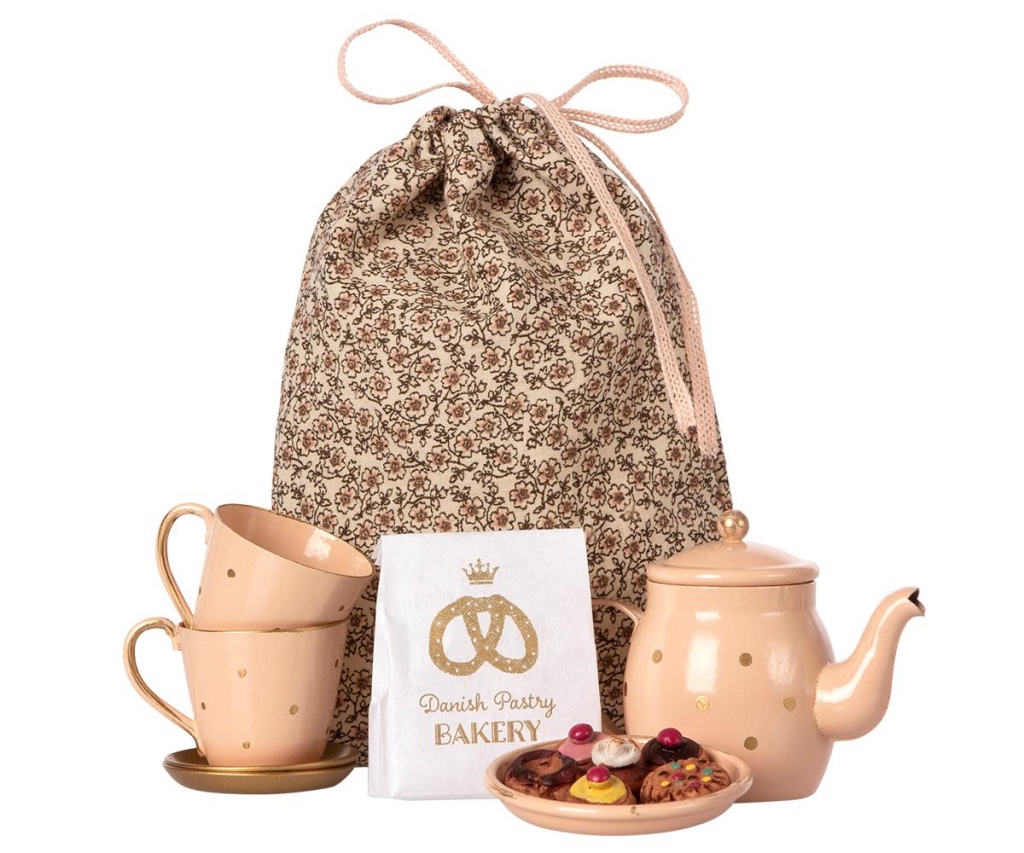 Maileg Tea & Biscuits för två i tygpåse