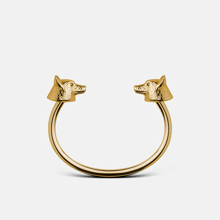 Skultuna Armband Wolf Cuff Gold