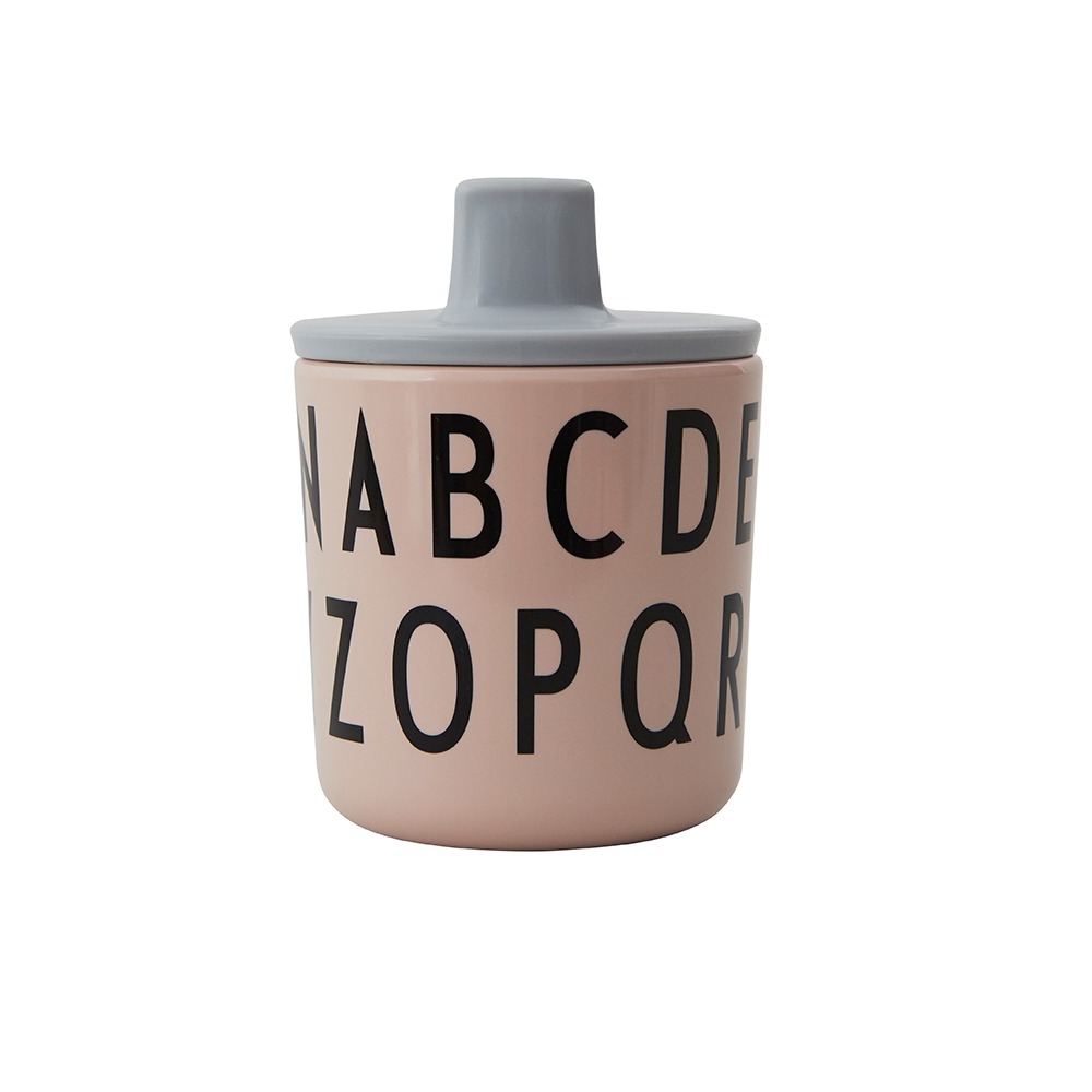 Design Letters Eat & Learn ABC Cup Melamine Nude