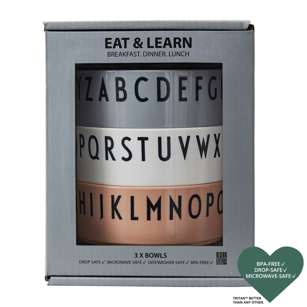Design Letters Skålar 3-pack NUDE