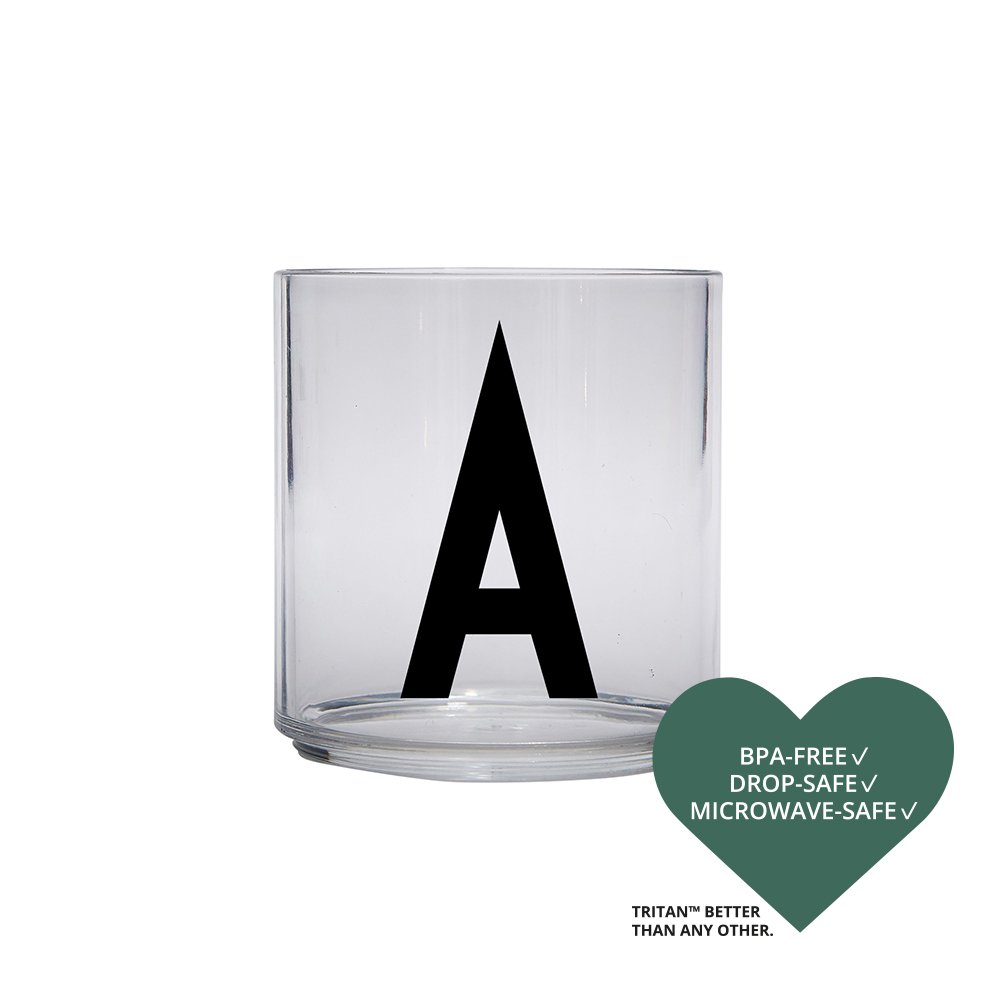 Design Letters Drinking Glass A-Z