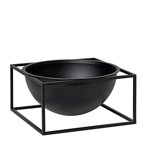 By Lassen Kubus Bowl Centerpiece Large Black