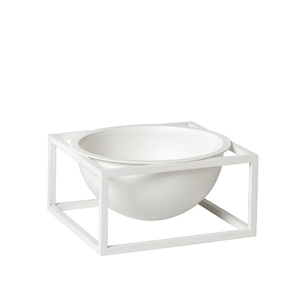 By Lassen Kubus Bowl Centerpiece Small White