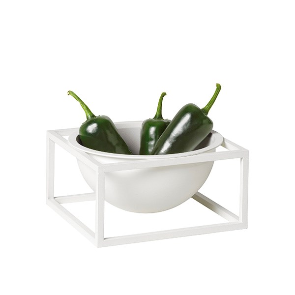 By Lassen Kubus Bowl Centerpiece Small White
