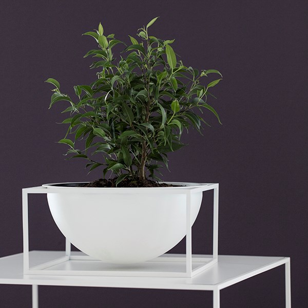 By Lassen Kubus Bowl Centerpiece Large White
