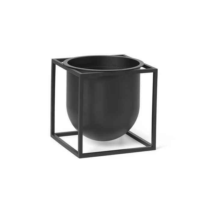 By Lassen Kubus Flowerpot 14 Black