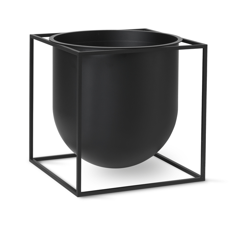 By Lassen Kubus Flowerpot 23 Black