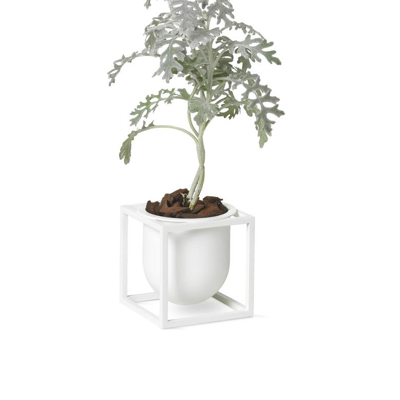 By Lassen Kubus Flowerpot 10 White