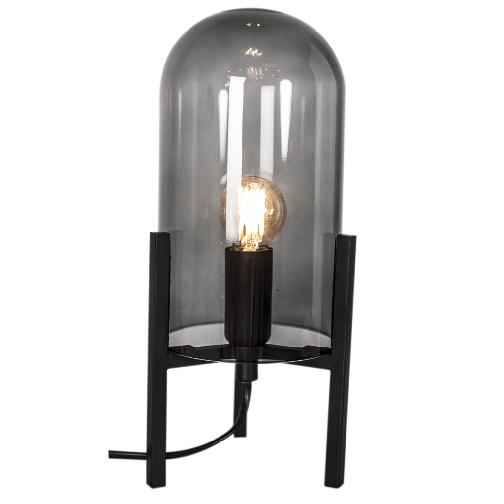 By Rydèns Bordlampa Smokey H30cm Svart/rökgrå