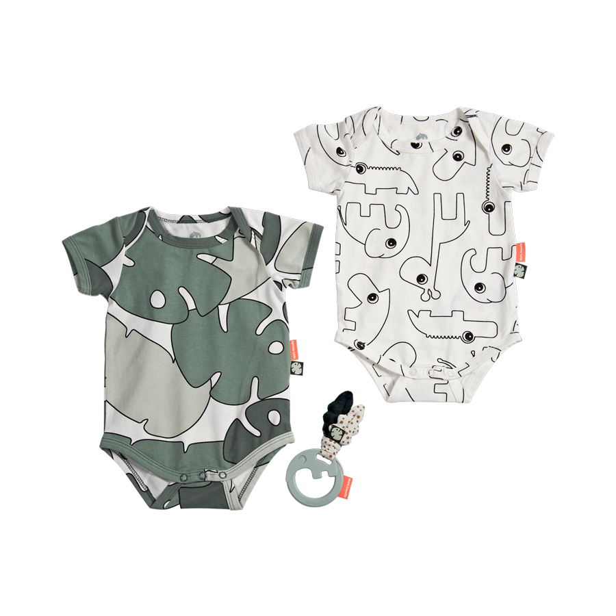 Done by Deer Tiny Tropic Presentförpackning Skallra & Body 56/62