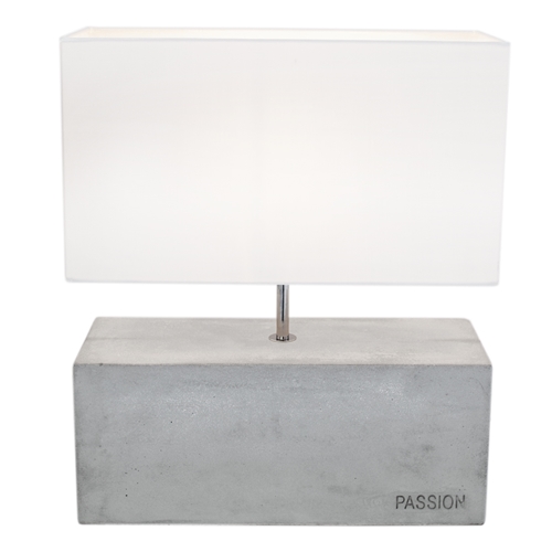 By Rydèns Bordlampa Passion h42cm Betong/vit