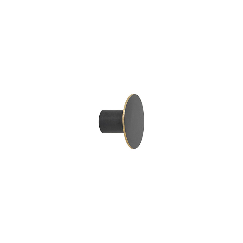 Ferm Living Hook Black/Brass Small