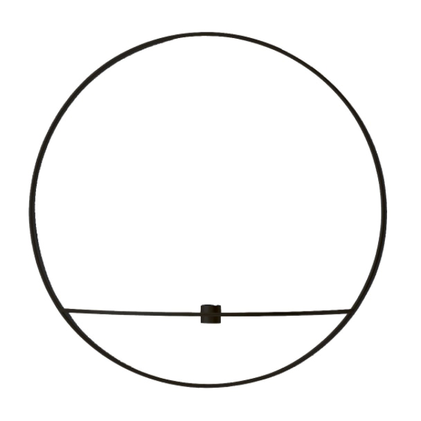 Menu POV Circle Candleholder L Black