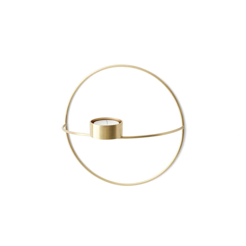 Menu POV Circle Tealight Candleholder S Brass