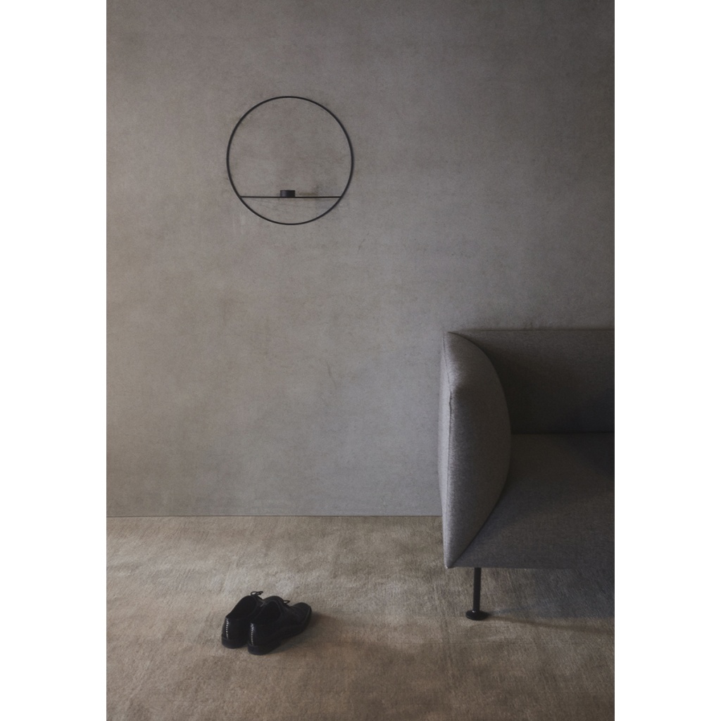 Menu POV Circle Tealight Candleholder L Black