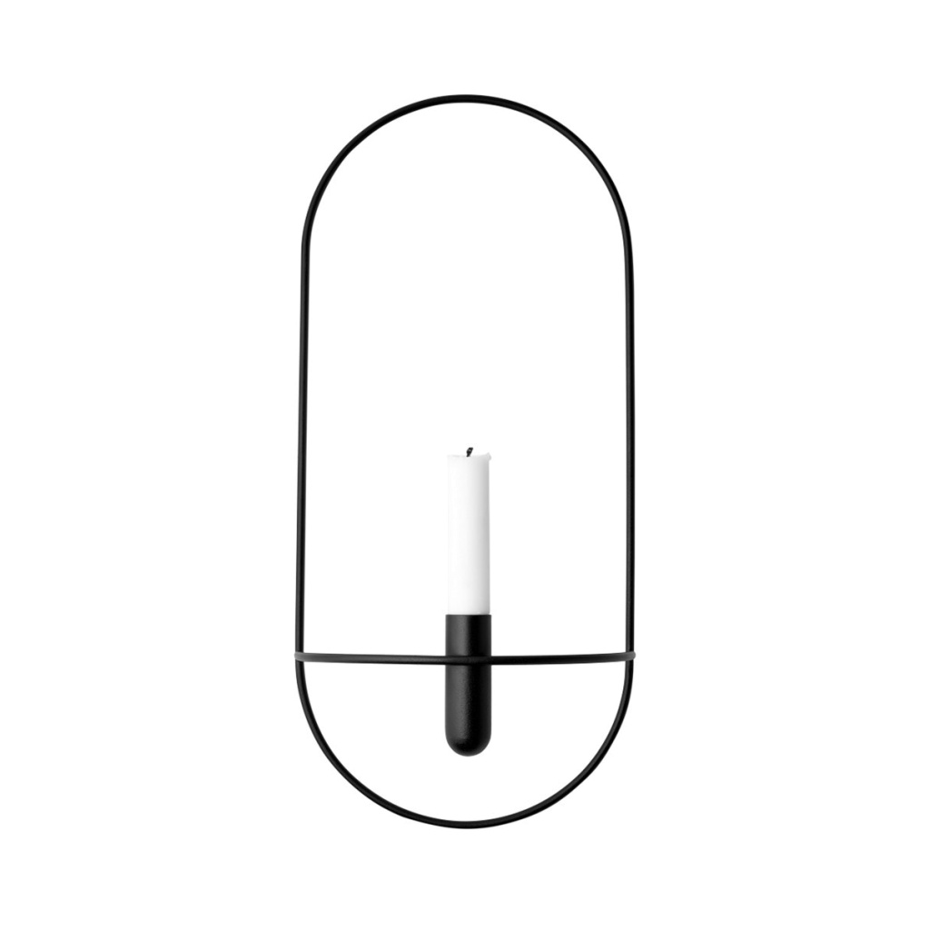 Menu Pov Candleholder Oval Black