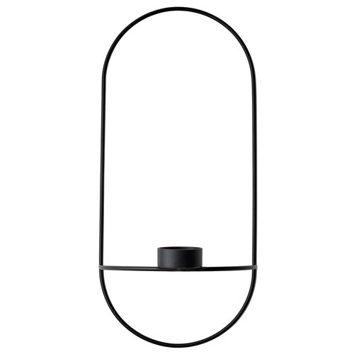 Menu Pov Tealight Candleholder Oval Black