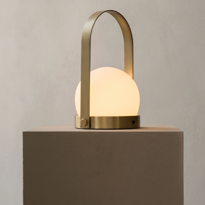 Menu Carrie LED Lamp Brushed Brass