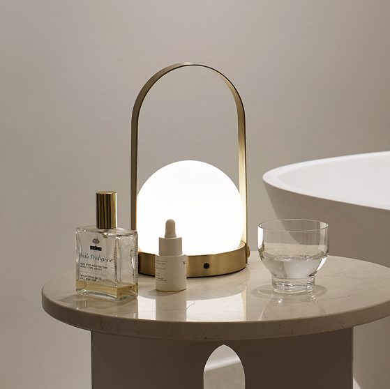 Menu Carrie LED Lamp Brushed Brass
