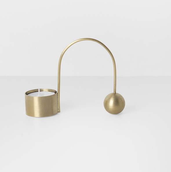 Ferm Living Balance Tealight Holder Brass