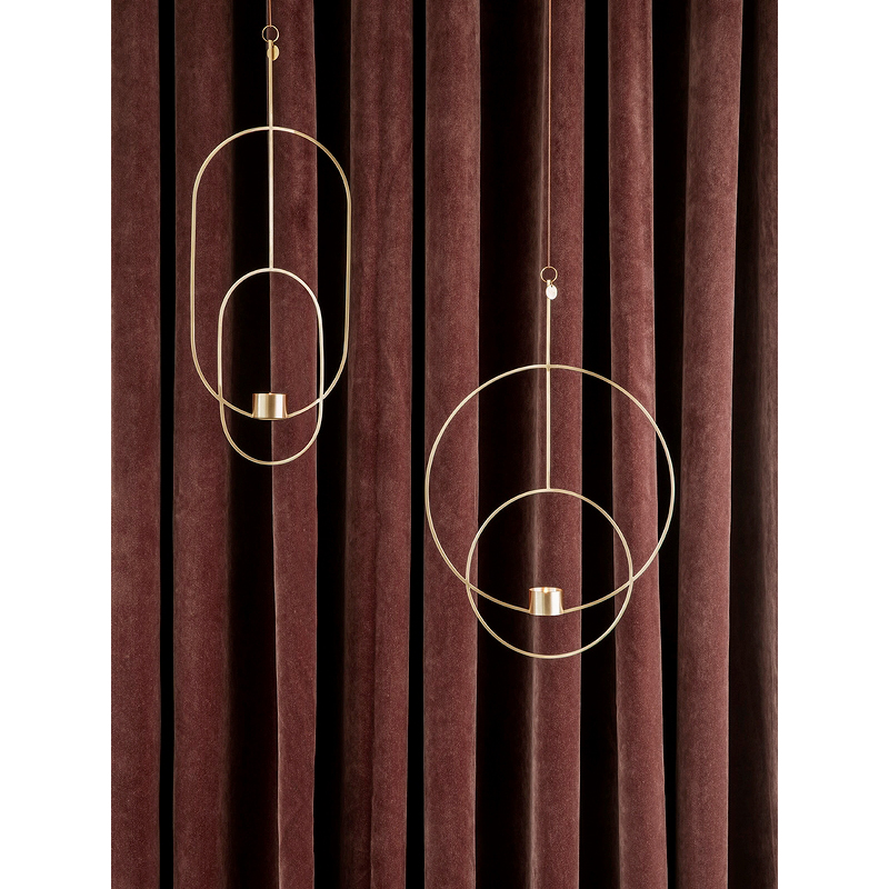 Ferm Living Hanging Tealight Deco Oval Brass