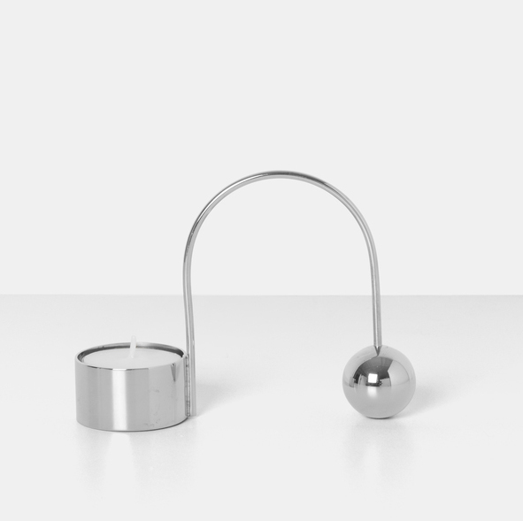 Ferm Living Balance Tealight Holder Chrome