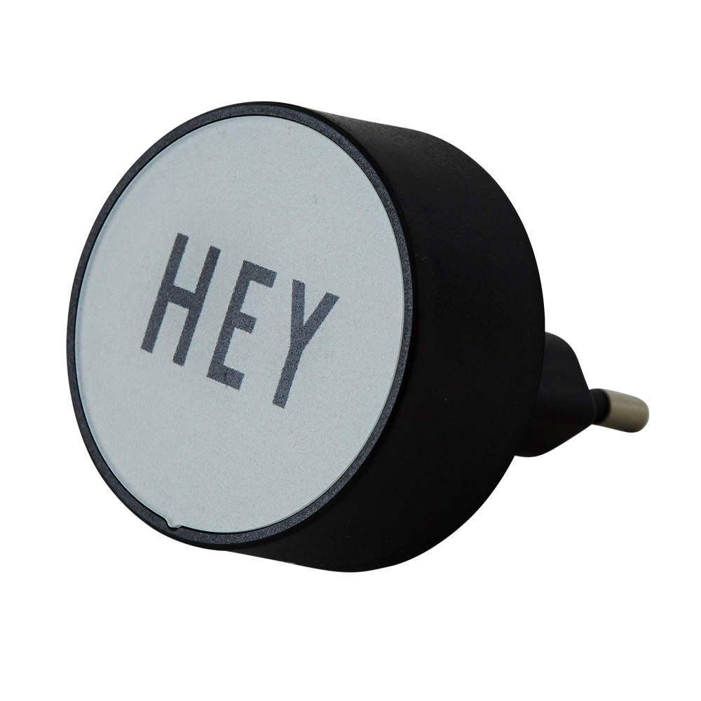Design Letters Adapter My Charger Grå HEY