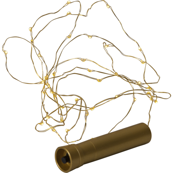 Star Trading Batterislinga 40 ljus Brass