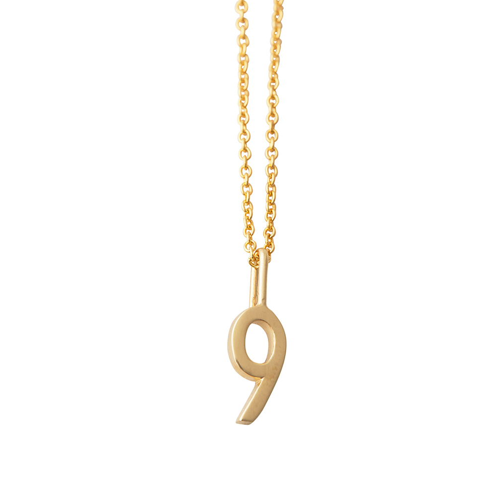 Design Letters Lycko Nummer 10mm Guld