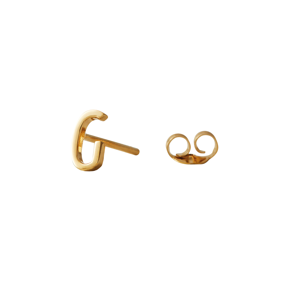Design Letters Örhänge Guld Bokstav G