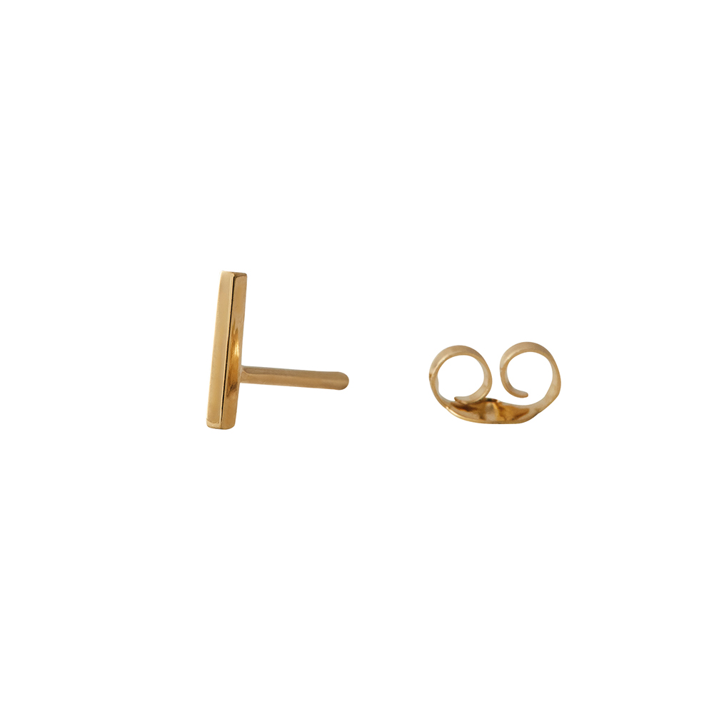 Design Letters Örhänge Guld Bokstav I