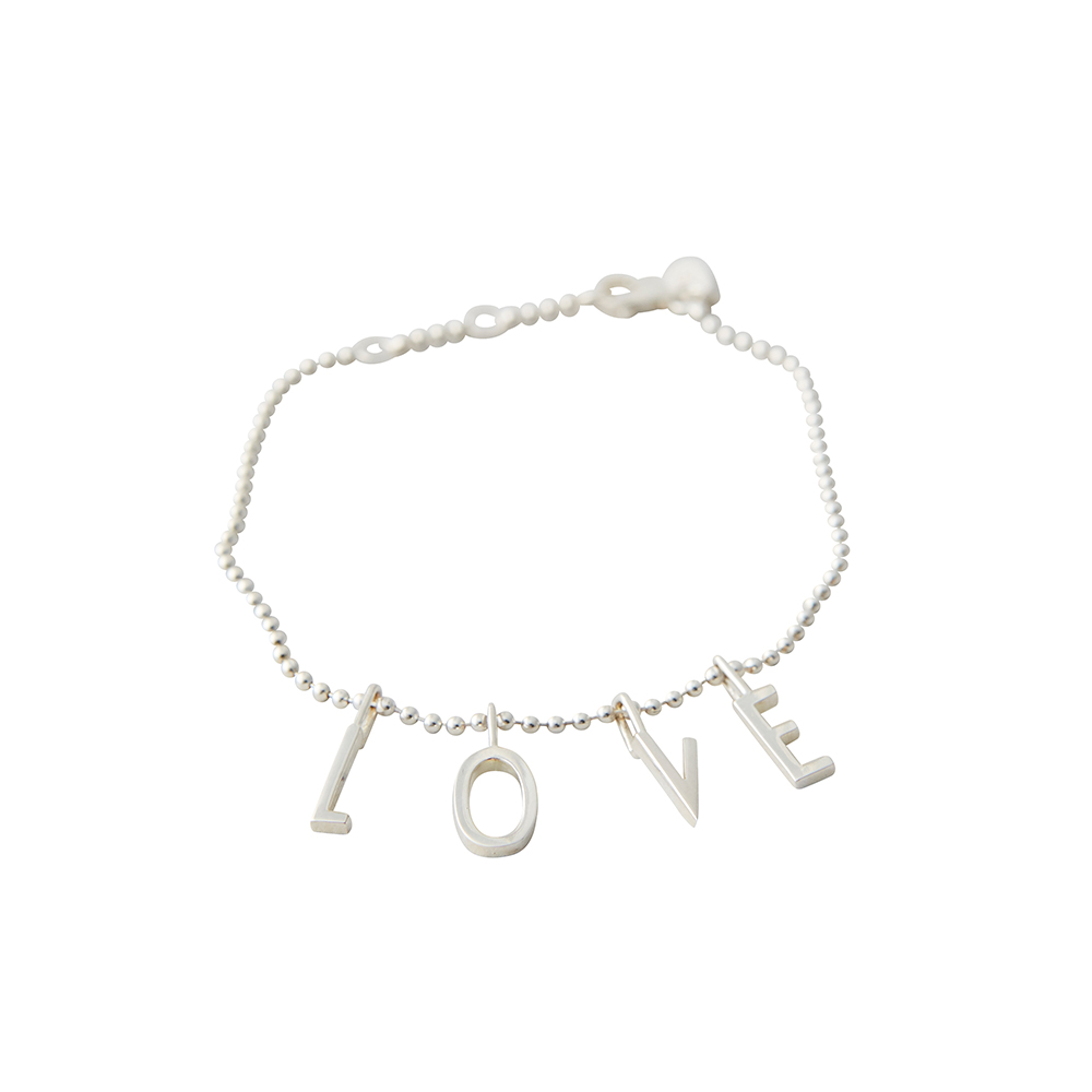 Design Letters Armband LOVE Silver