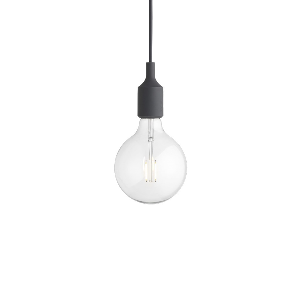 Muuto LED lampa E27 Dark Grey