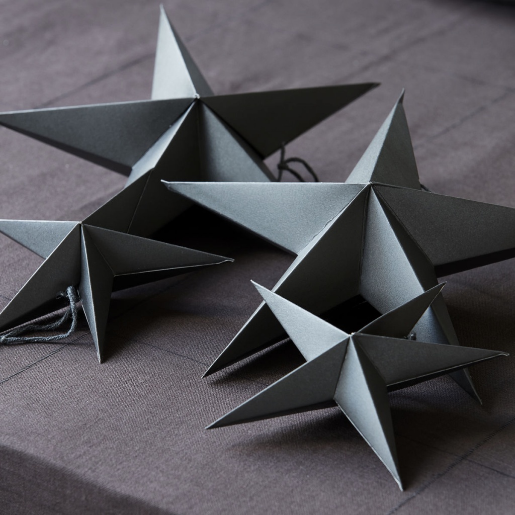 House Doctor Ornament Star Brown 25cm 2-pack