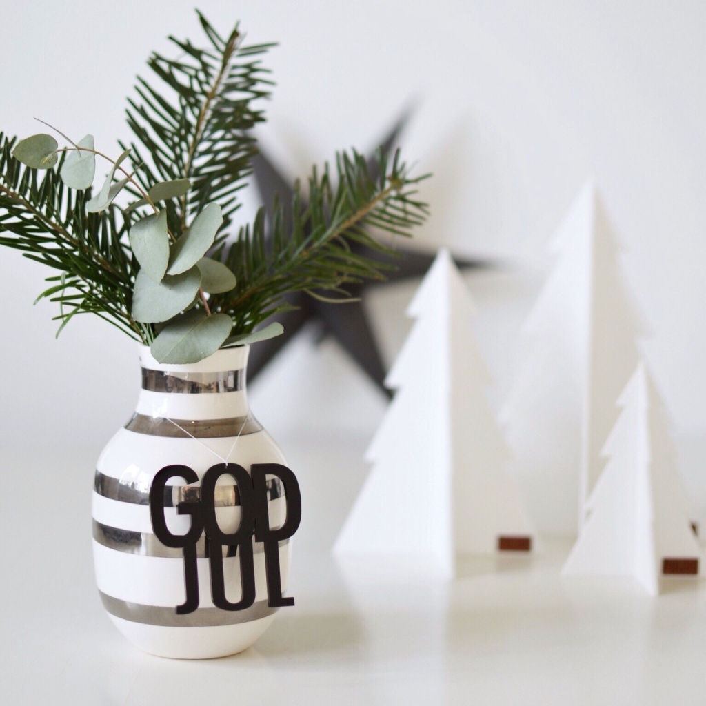 Felius Design Hänge GOD JUL Svart 2-pack