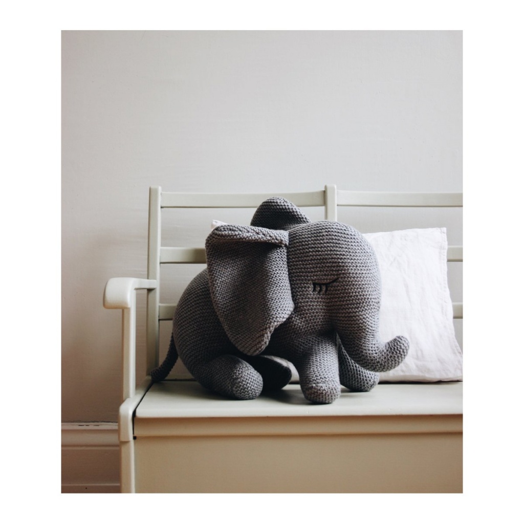 Liewood Dextor Knit Teddy Elephant Grey