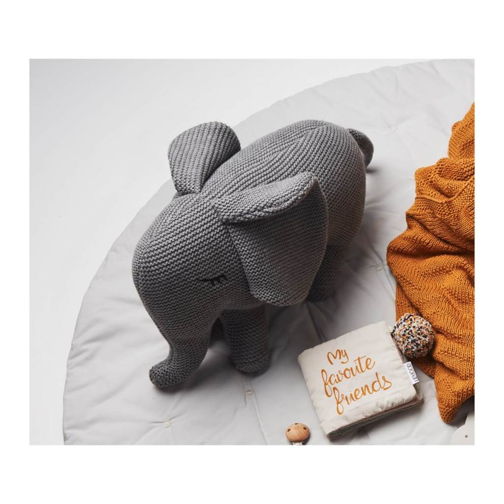 Liewood Dextor Knit Teddy Elephant Grey
