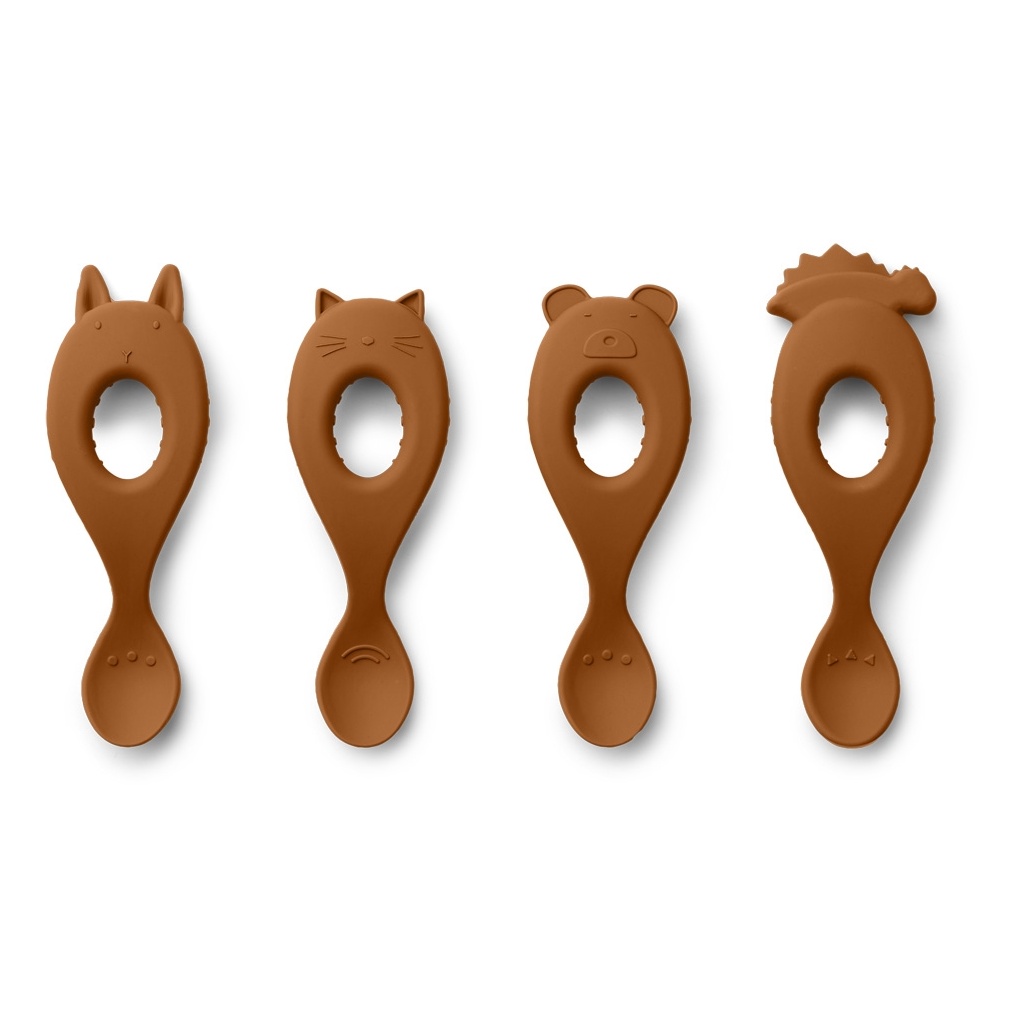 Liewood Liva Skedar Silikon 4-pack Mustard