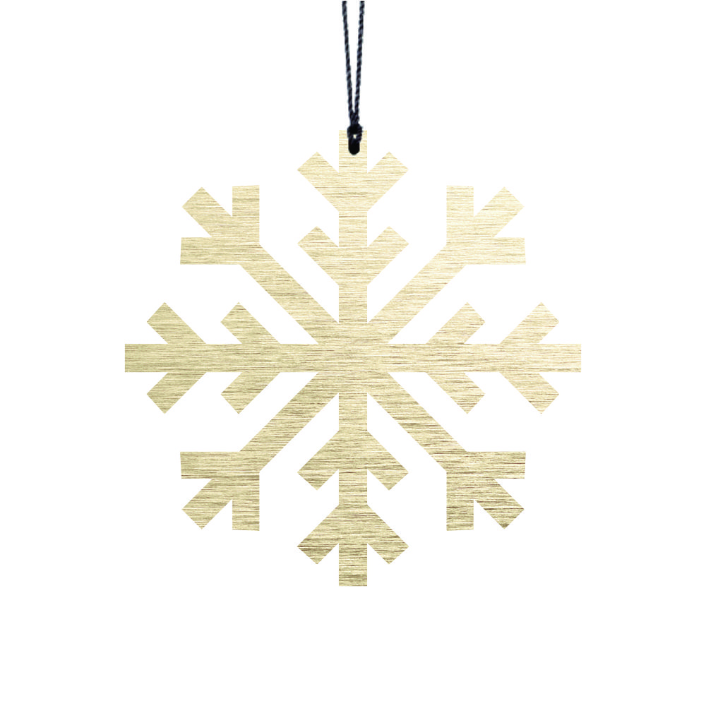 Felius Design Hänge Snöflingor Mässing 2-pack