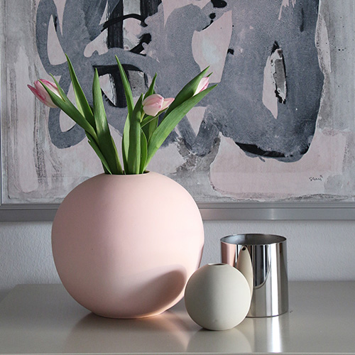 Cooee Design Ball Vase Dusty Pink