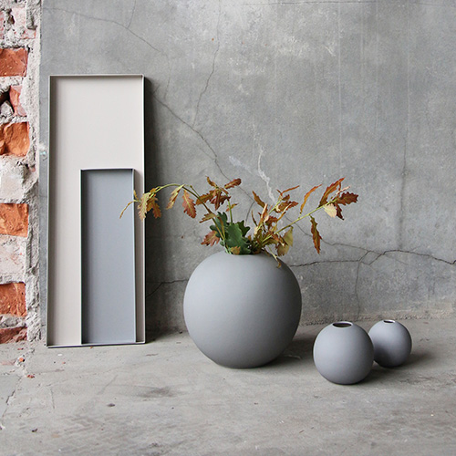 Cooee Design Ball Vase Grey