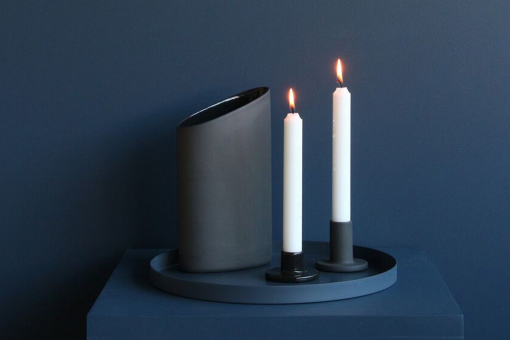 Cooee Design Ceramic Candlesticks 2-pack