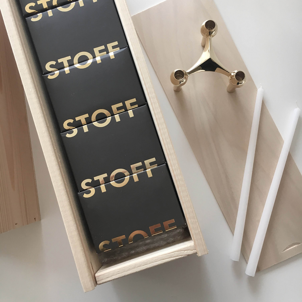 STOFF Nagel Candle Holder Brass 3-pack