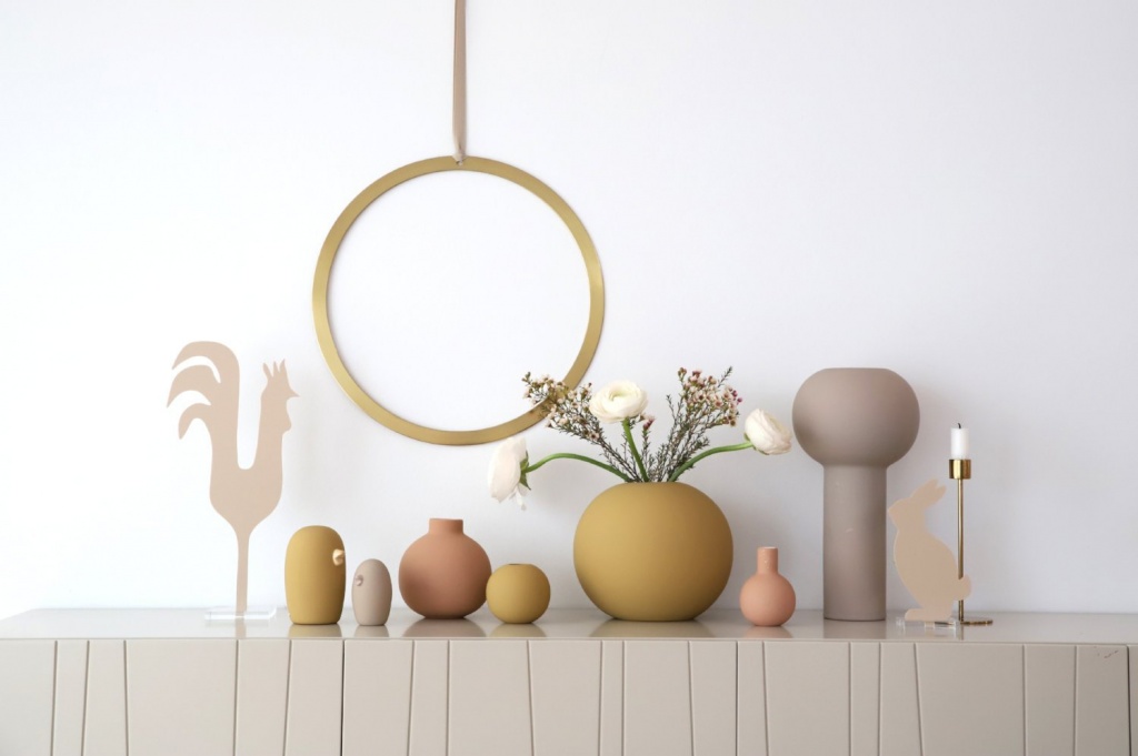 Cooee Design Ball Vase Ochre