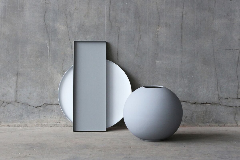 Cooee Design Ball Vase Grey 30 cm