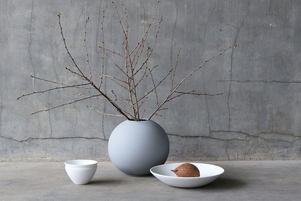Cooee Design Ball Vase Grey 30 cm
