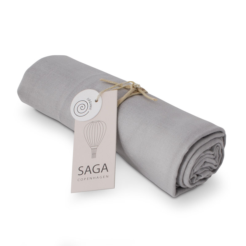 Saga Copenhagen Vidar Muslinfilt Silver Grey